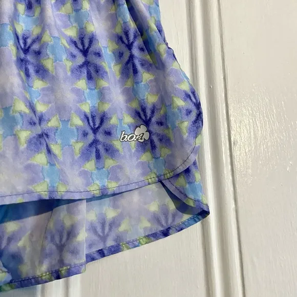 🆕 BOA Athletic / Running Shorts - Mosaic Pattern of Purples &amp; Blues