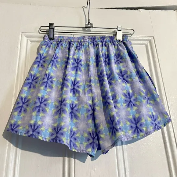 🆕 BOA Athletic / Running Shorts - Mosaic Pattern of Purples &amp; Blues