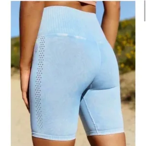 🆕 Free People Good Karma Bike Short XS/S High-rise Harbor Blue