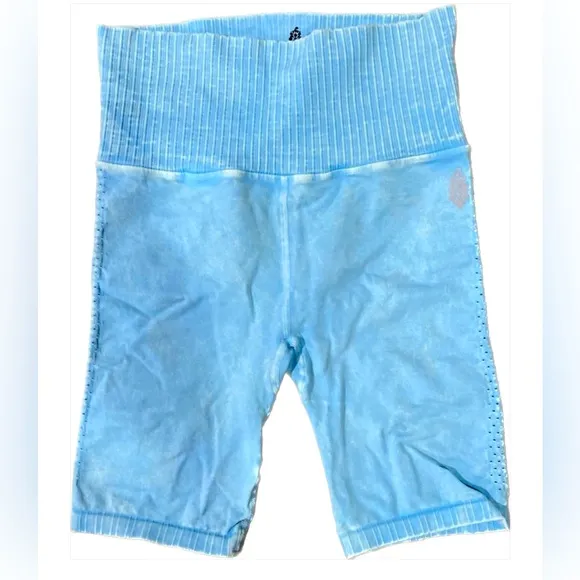 🆕 Free People Good Karma Bike Short XS/S High-rise Harbor Blue