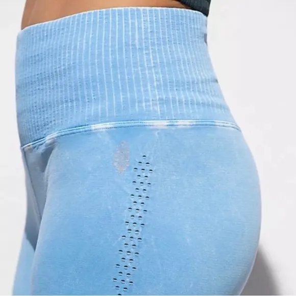🆕 Free People Good Karma Bike Short XS/S High-rise Harbor Blue