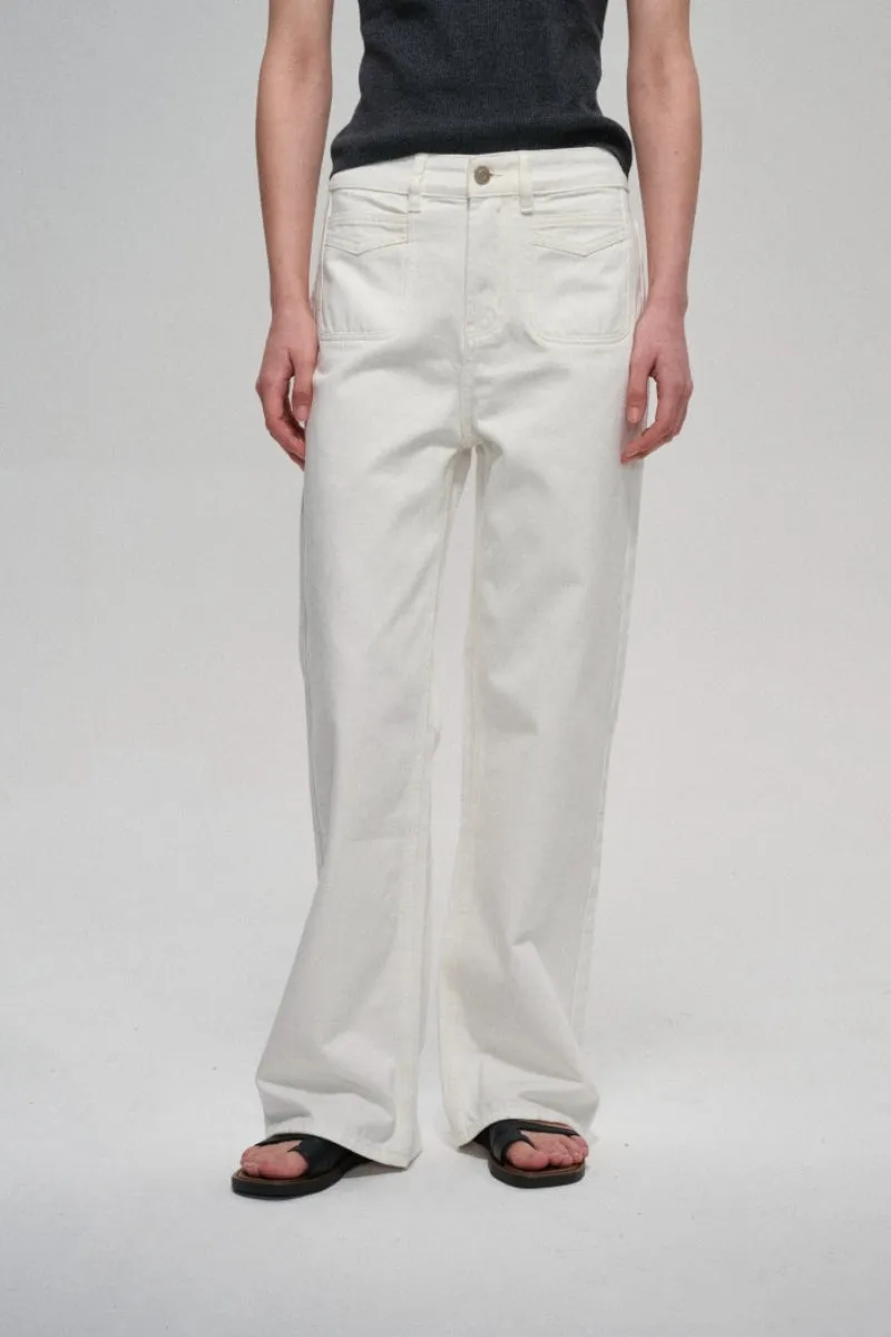 100% cotton classic straight leg jeans