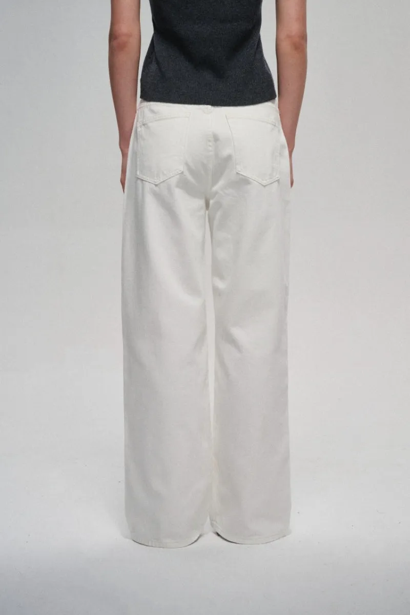 100% cotton classic straight leg jeans
