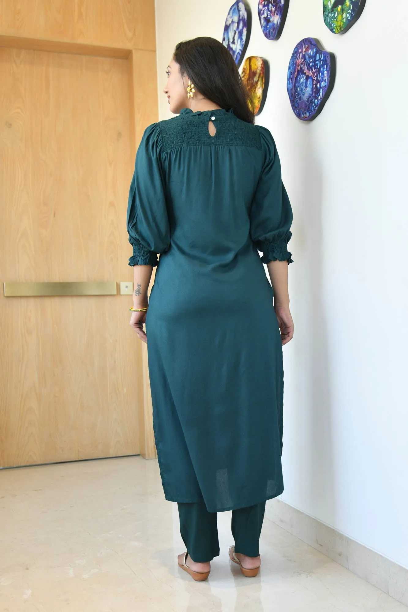 AAHELI TAAHIRA TINY-DOTS SUIT SET