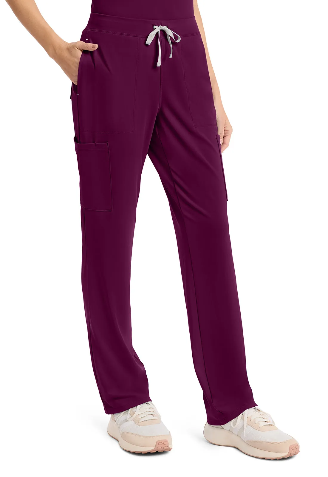 Achieve CK096 Women's 5 Pocket Straight Leg Pant Wild Mulberry