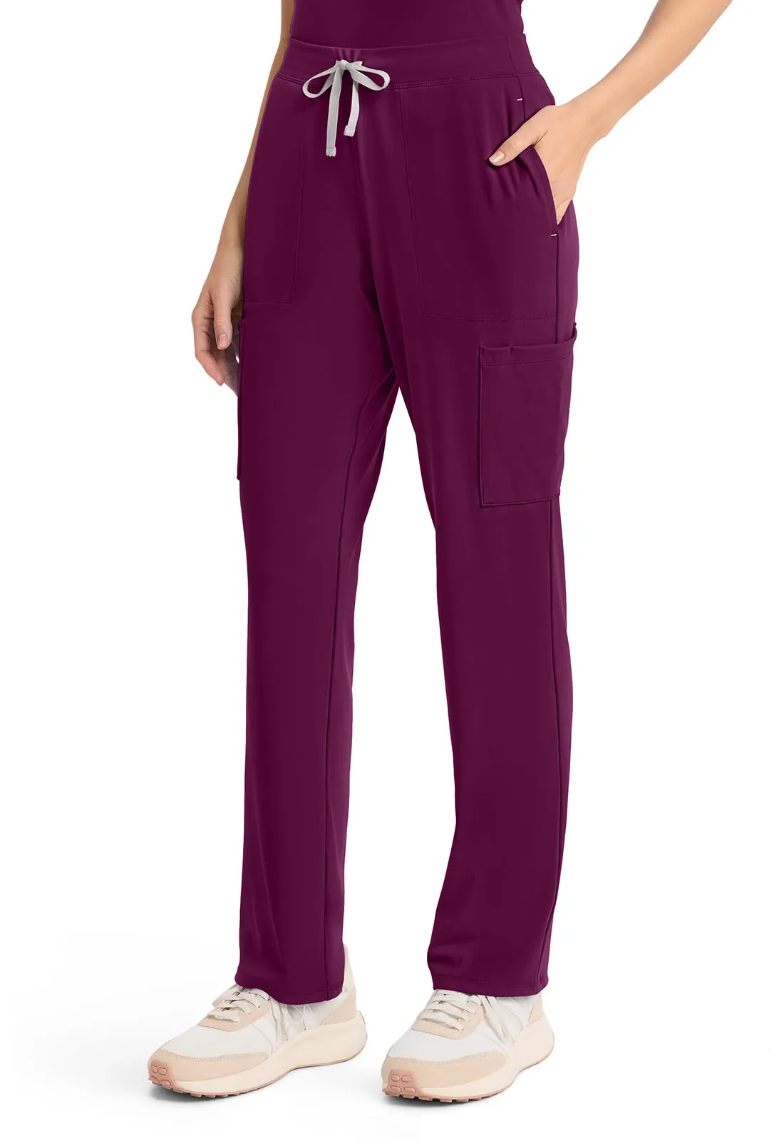 Achieve CK096 Women's 5 Pocket Straight Leg Pant Wild Mulberry