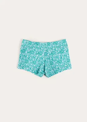 Adelaide Floral Swim Shorts in Green (12mths-4yrs)