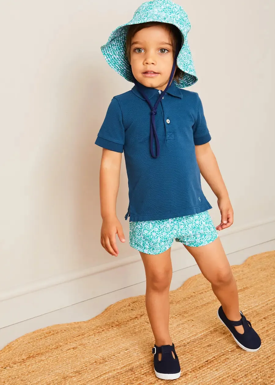 Adelaide Floral Swim Shorts in Green (12mths-4yrs)