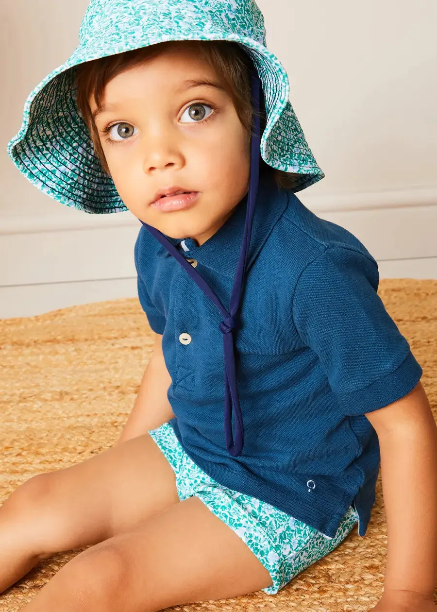 Adelaide Floral Swim Shorts in Green (12mths-4yrs)
