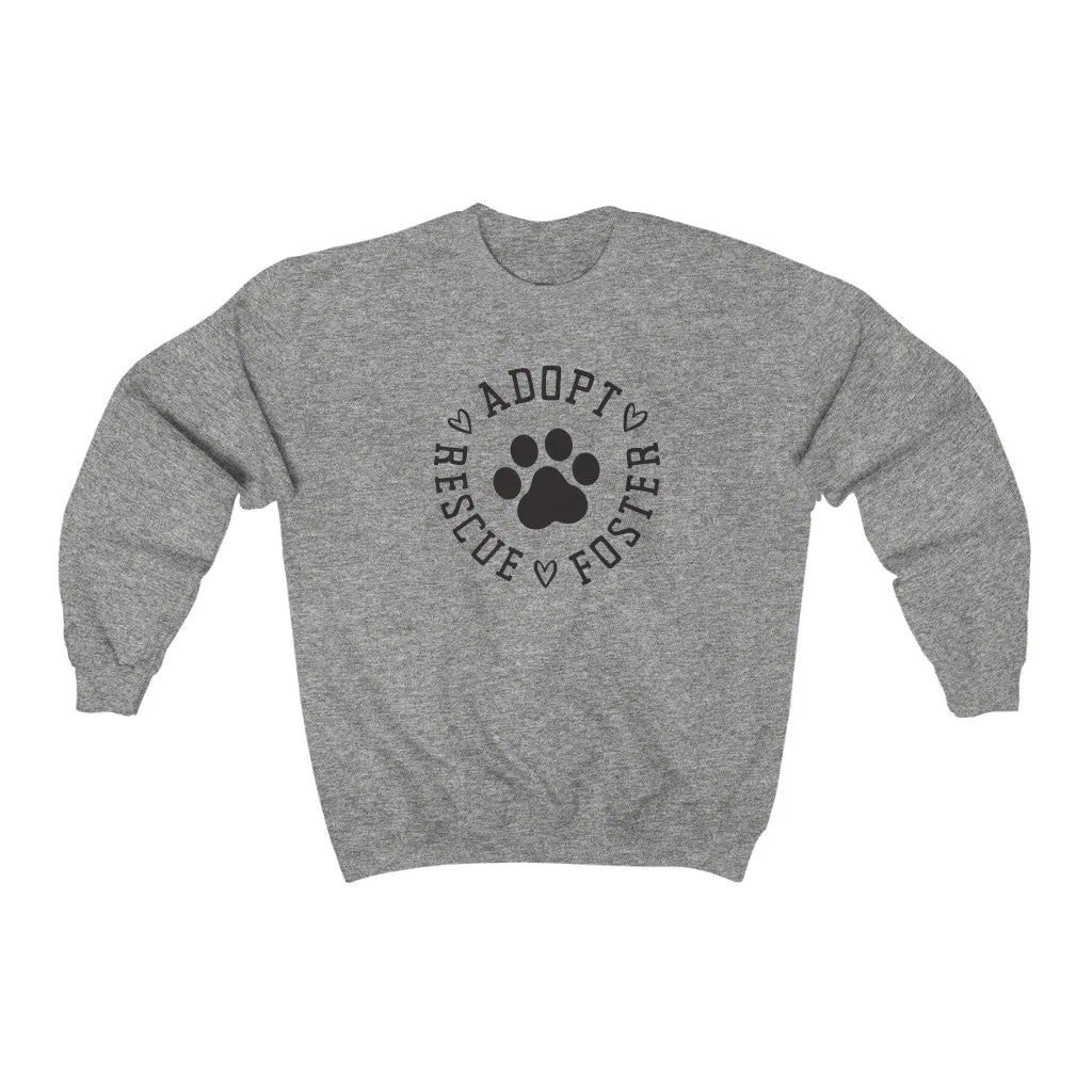 Adopt Rescue Foster Crewneck Pullover
