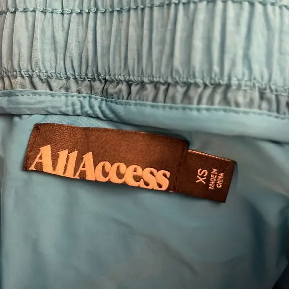 All Access brand size XS elastic/drawstring waist running shorts with brief- NWT