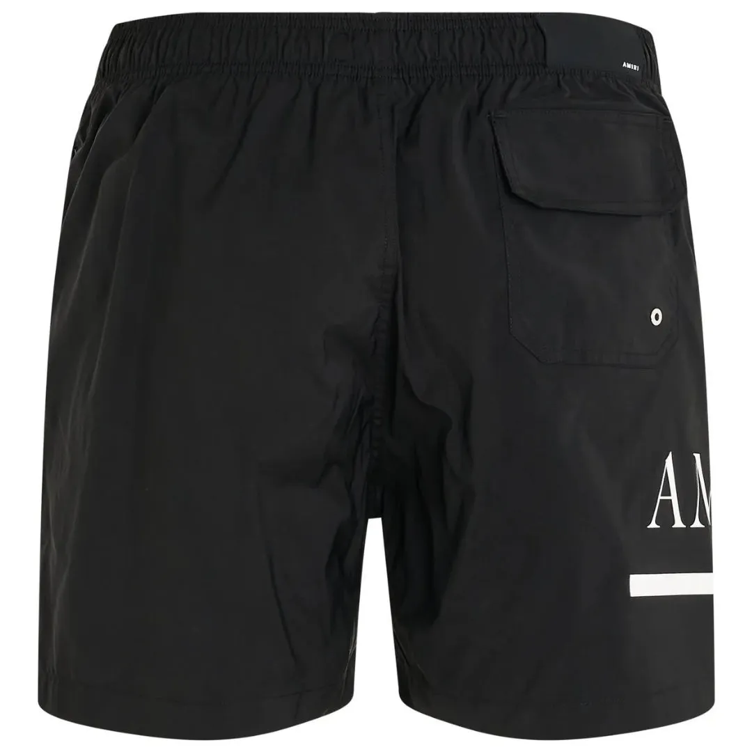 Amiri Mens PXMSB003 001 Swim Shorts Black
