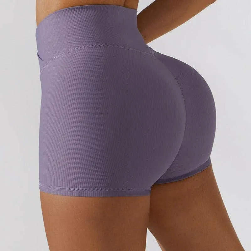 Anti-Glare Stretch Yoga Shorts