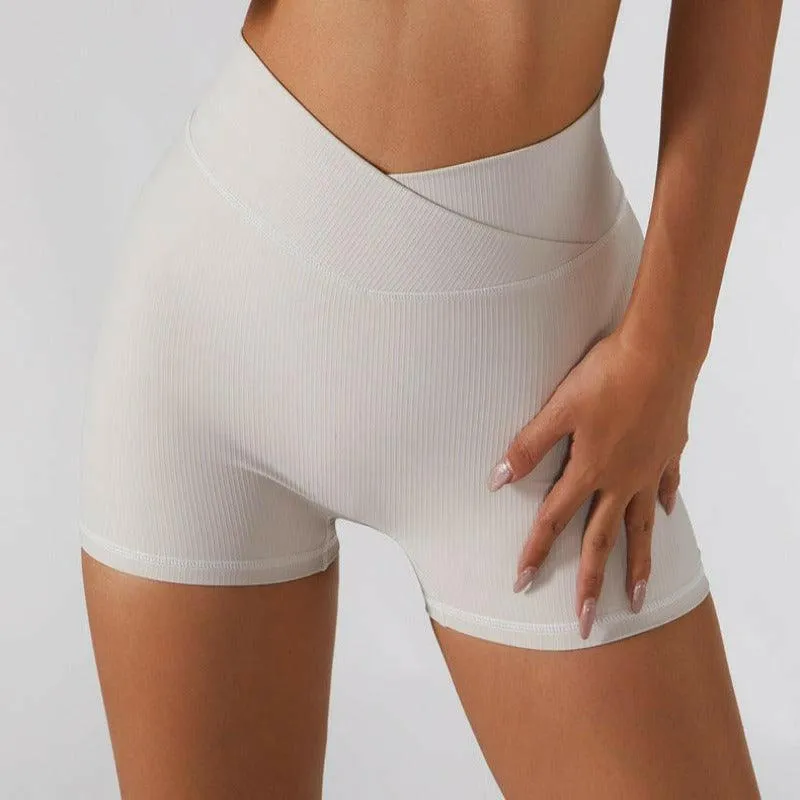 Anti-Glare Stretch Yoga Shorts