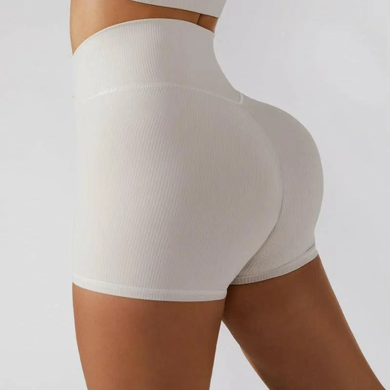 Anti-Glare Stretch Yoga Shorts