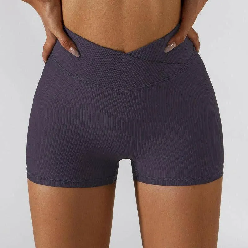 Anti-Glare Stretch Yoga Shorts