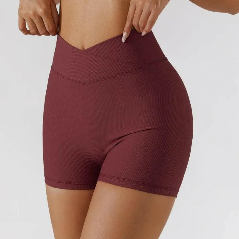 Anti-Glare Stretch Yoga Shorts