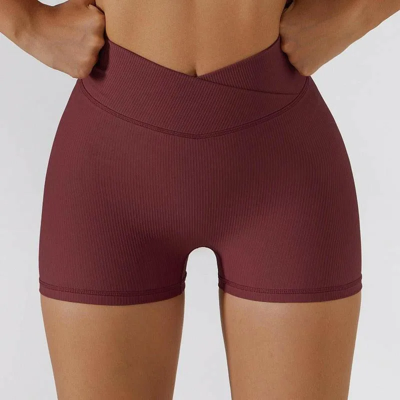 Anti-Glare Stretch Yoga Shorts
