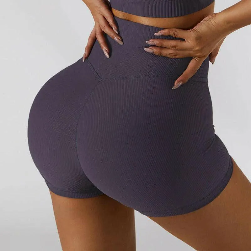 Anti-Glare Stretch Yoga Shorts