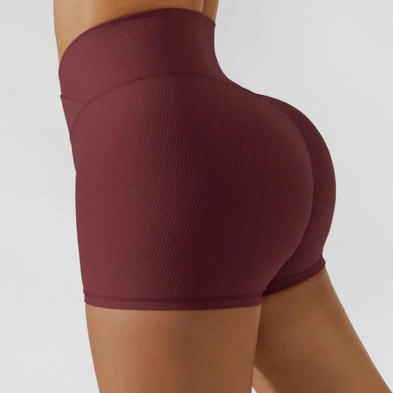 Anti-Glare Stretch Yoga Shorts