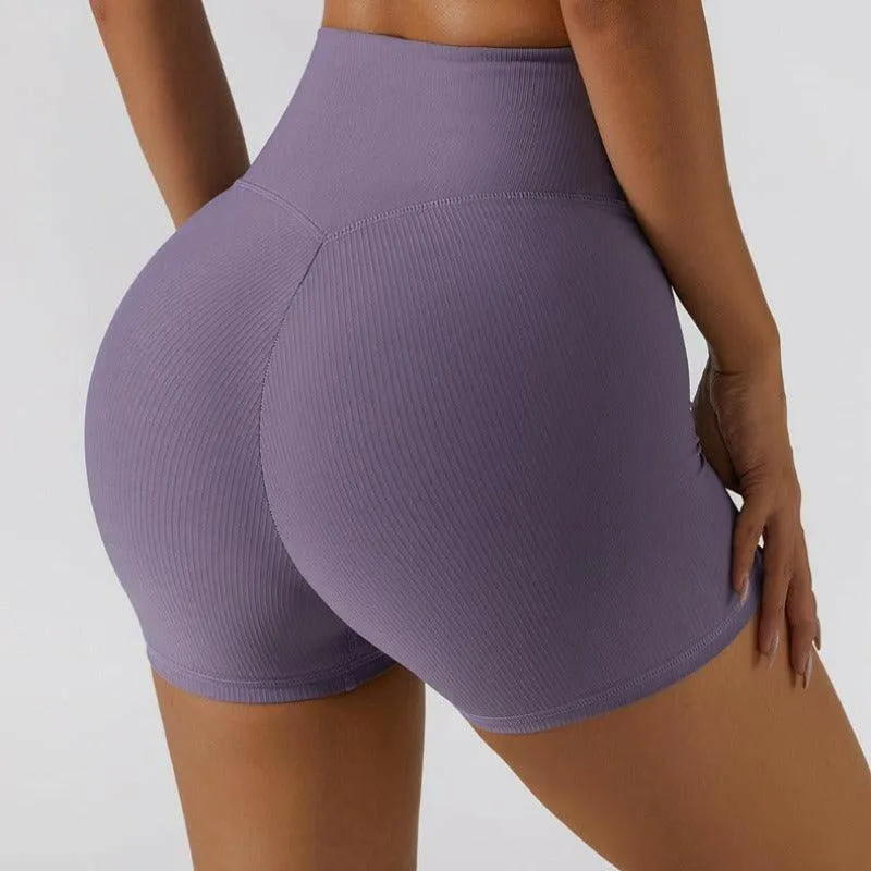 Anti-Glare Stretch Yoga Shorts