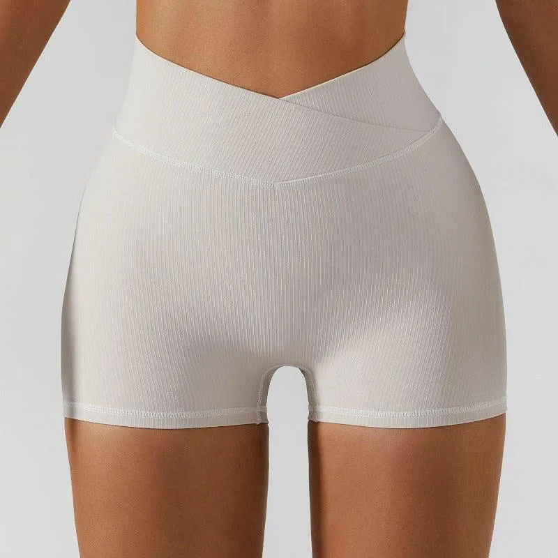 Anti-Glare Stretch Yoga Shorts