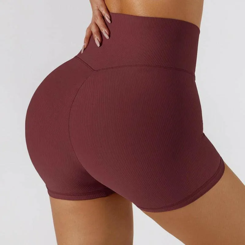 Anti-Glare Stretch Yoga Shorts