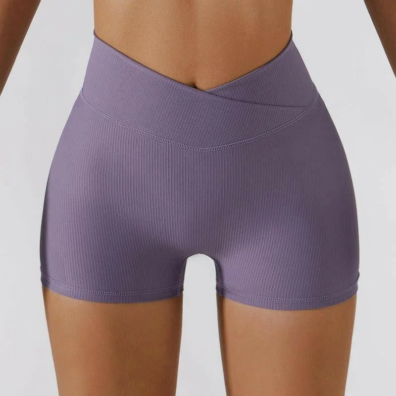 Anti-Glare Stretch Yoga Shorts
