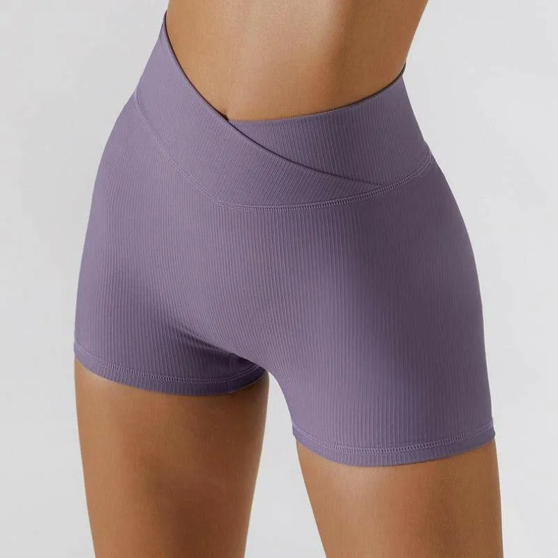 Anti-Glare Stretch Yoga Shorts