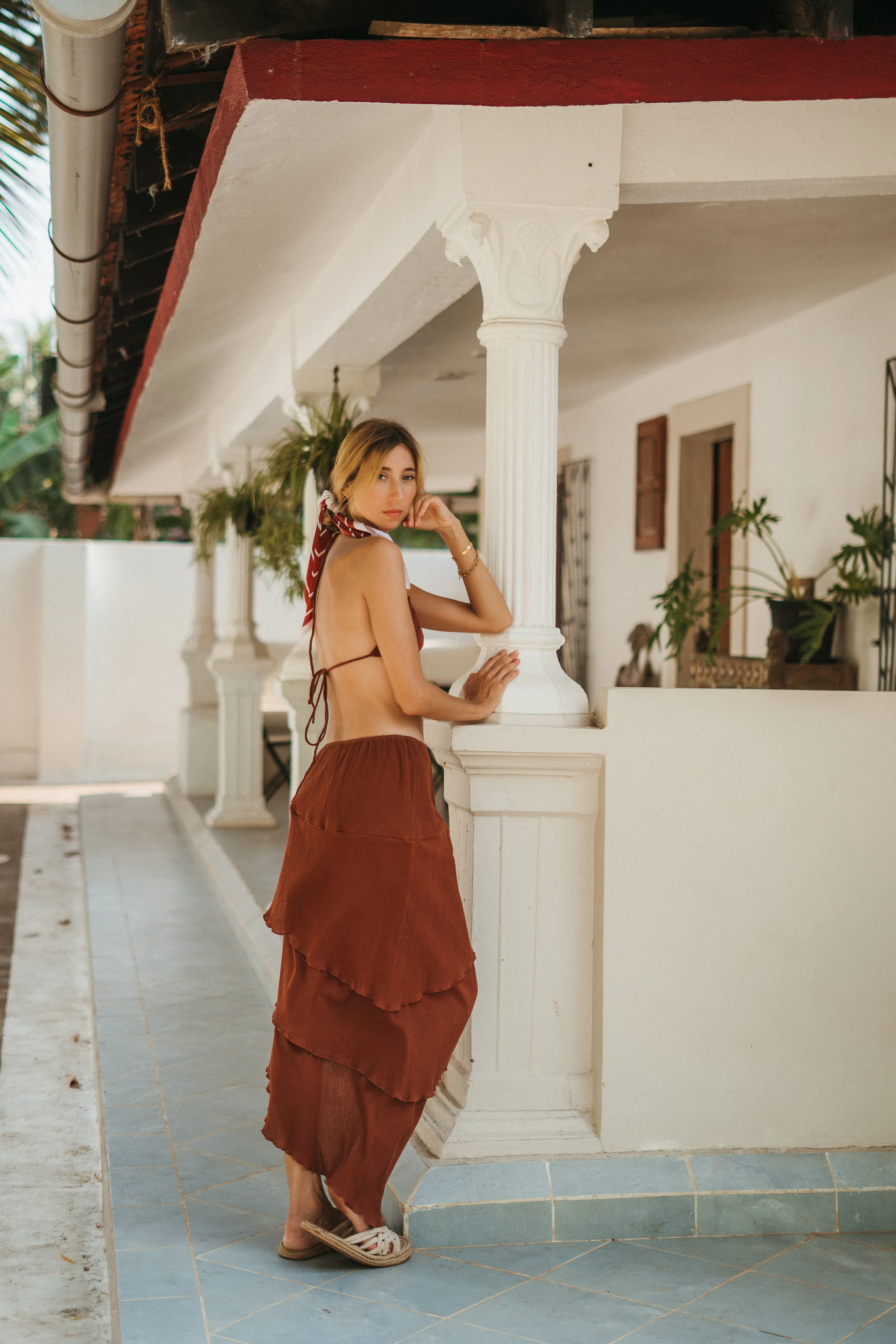 Aphrodite Day-to-Night Set in Terracota