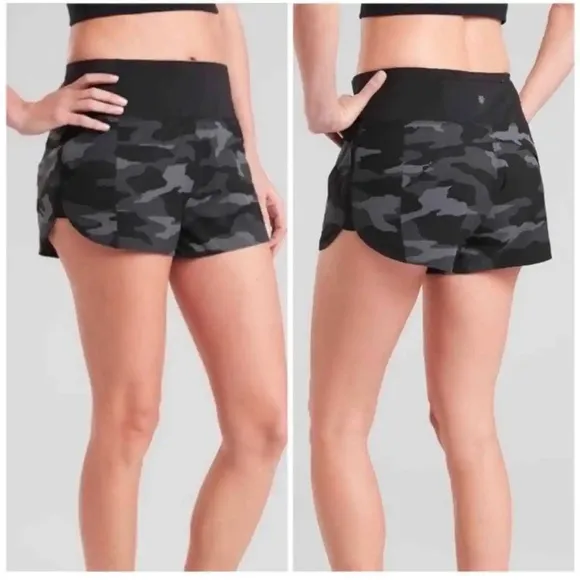 Athleta Running Free 3” Camo Shorts Athletic Shorts