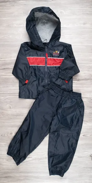 BABY BOY SIZE 12 MONTHS - WEST COAST CONNECTION, 2 Piece Matching Rain Set EUC B7