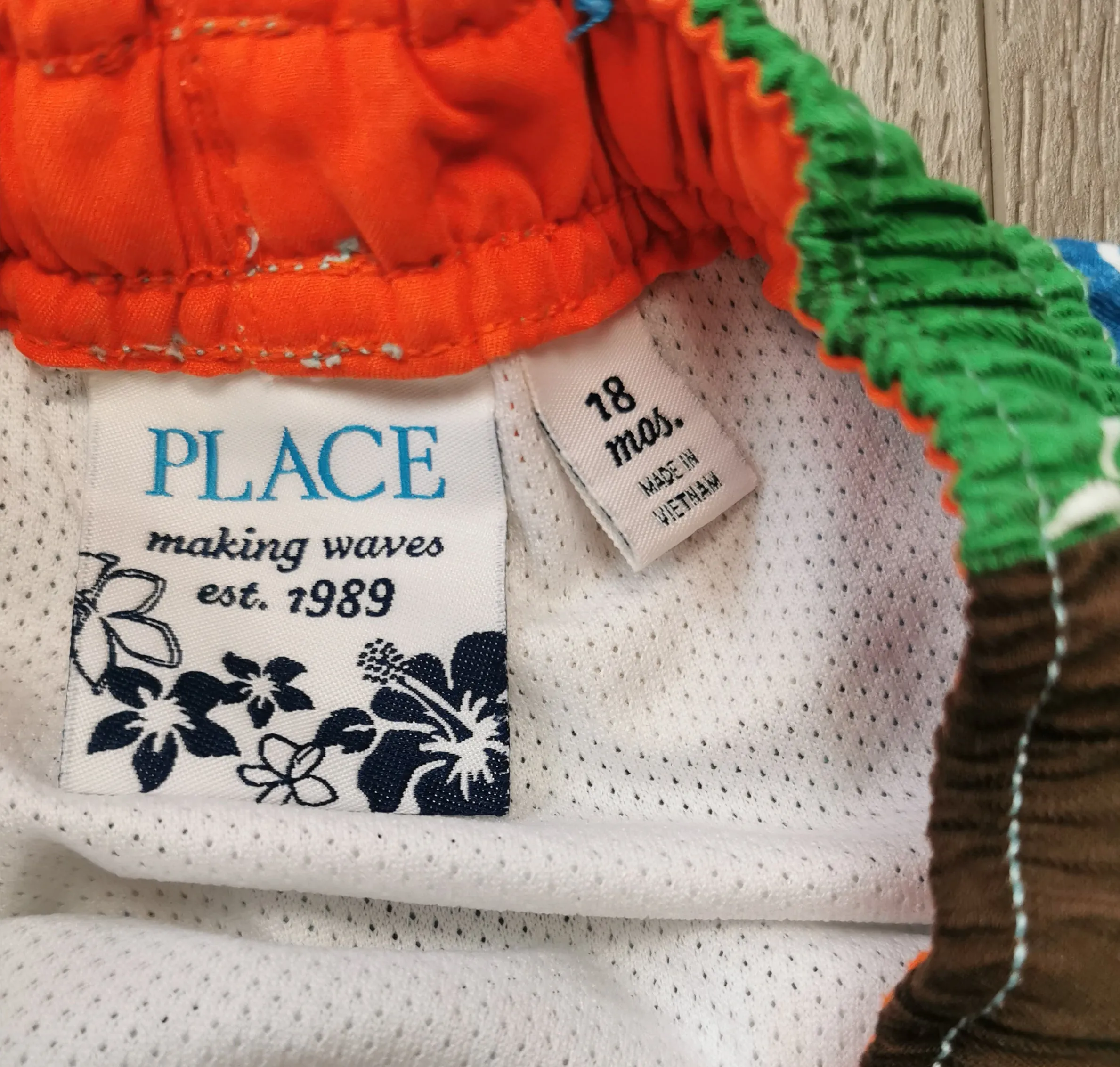BABY BOY SIZE 18 MONTHS - CHILDREN'S PLACE, Swim Trunks NWOT B43
