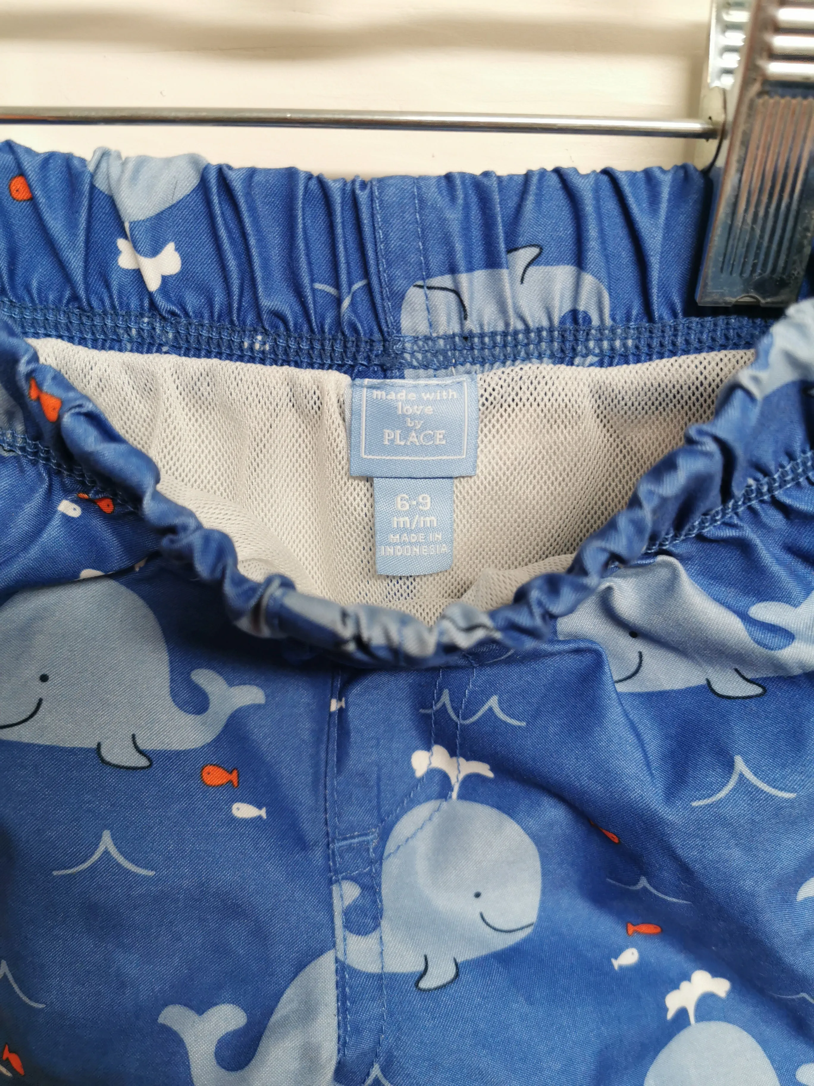 BABY BOY SIZE 6/9 MONTHS - CHILDREN'S PLACE, Swim Trunks EUC B42