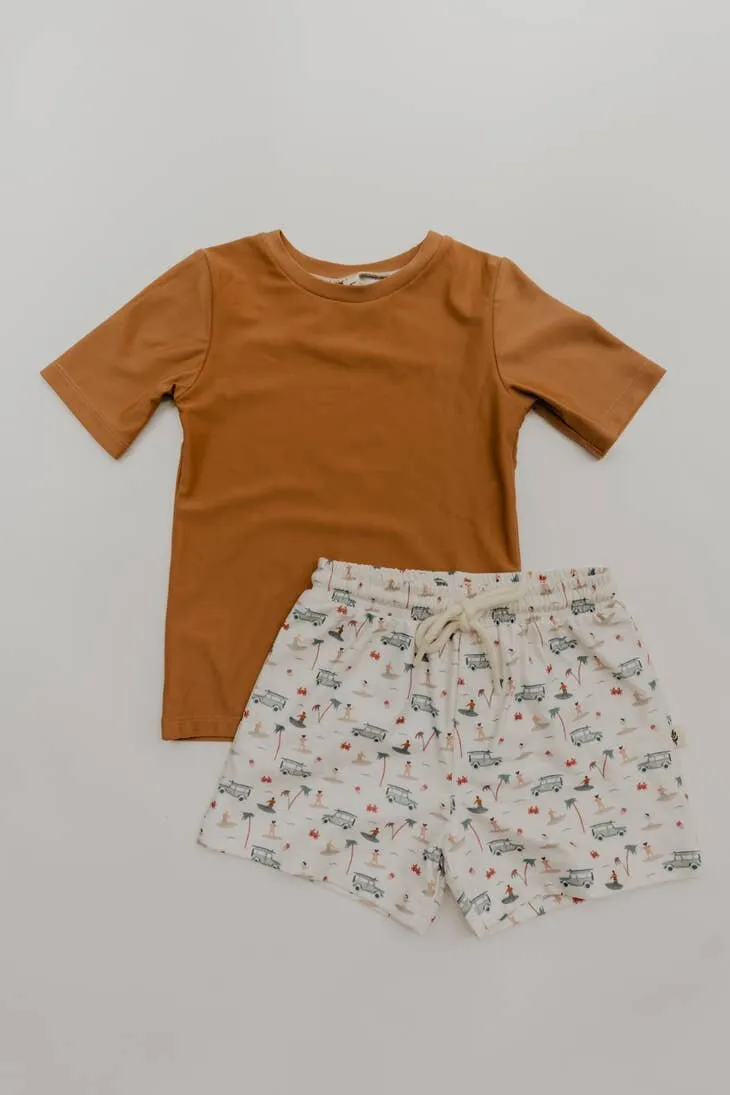 Babysprouts Boy's Swim Shorts in Surf