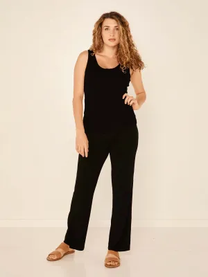 Bamboo Straight Leg Pant 2.0 - Black