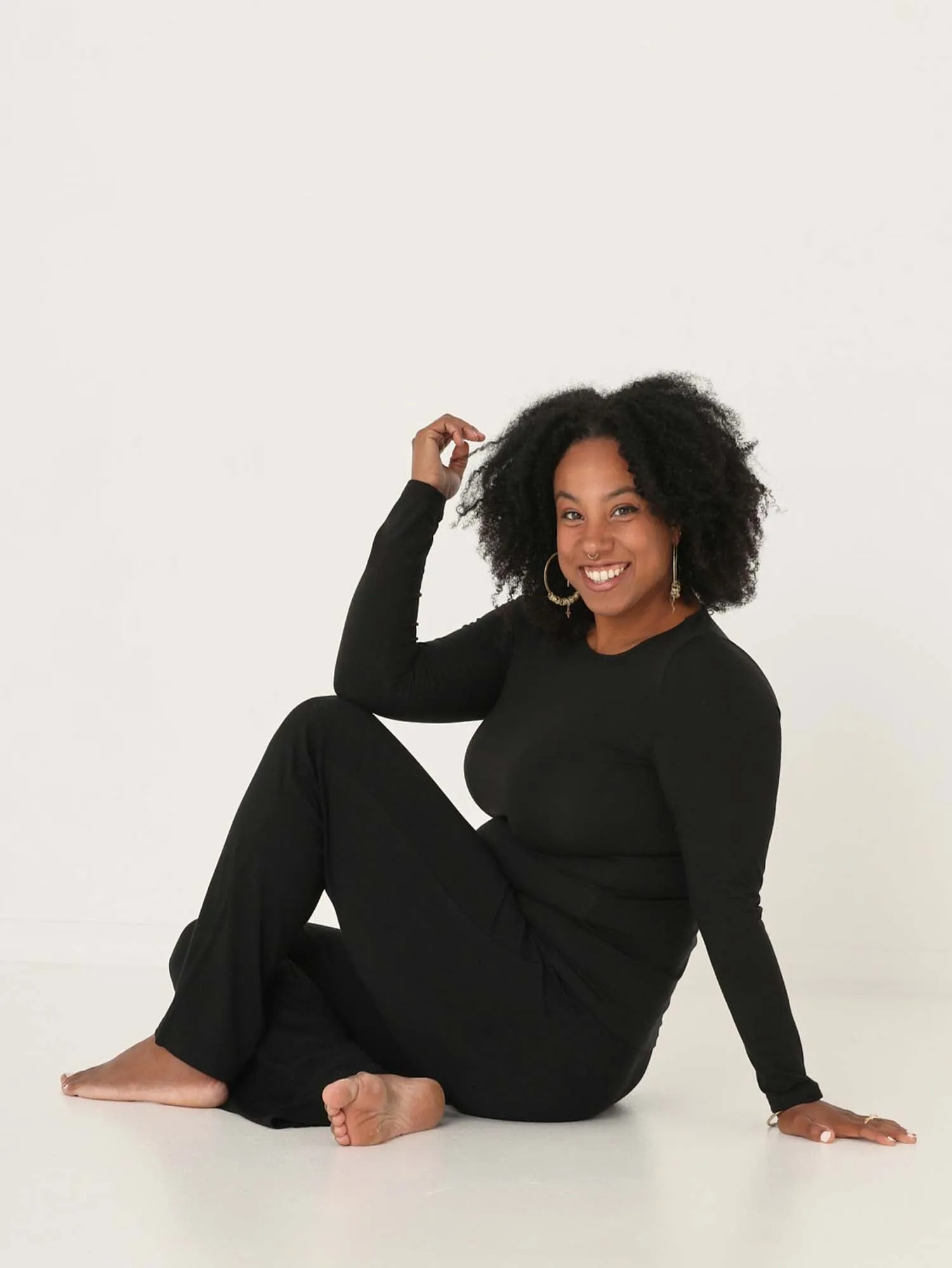Bamboo Straight Leg Pant 2.0 - Black