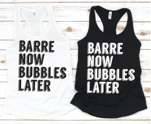 Barre Now Bubble Later Muscle Tank - Fitness Tees by Hustle and Soul Clothing