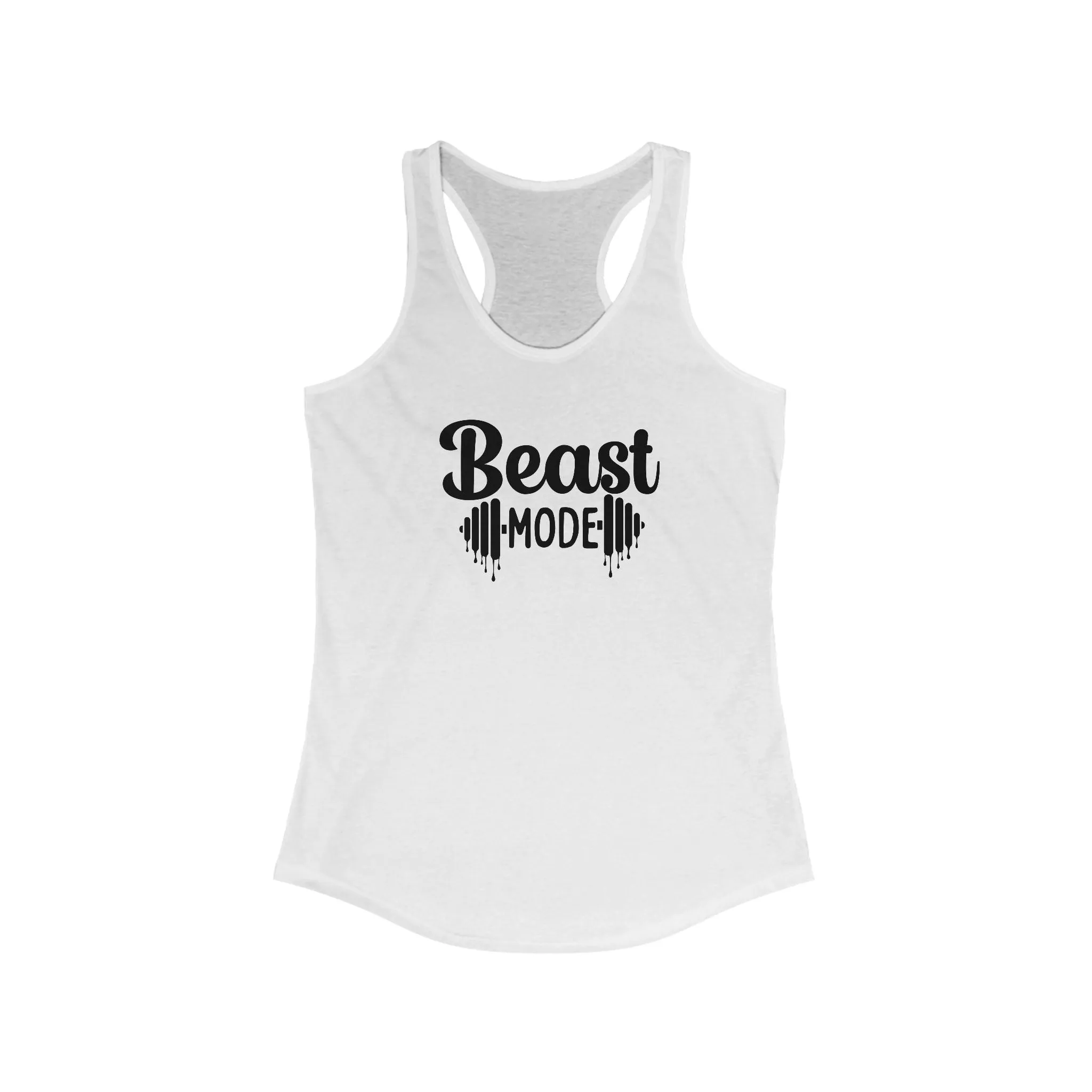 BEAST Mode Tank, Women's Ideal Racerback Tank, Gym Tank, Funny Workout Tank
