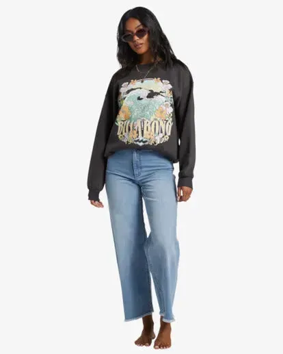 Billabong Women's Waves Are Calling Crewneck