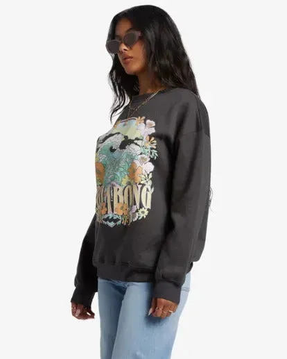 Billabong Women's Waves Are Calling Crewneck