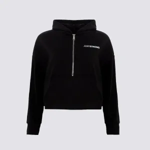 Black 1/2 Zip Hoodie