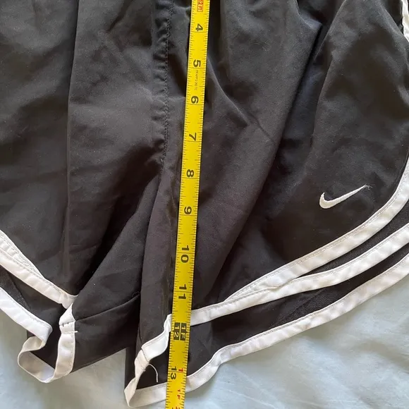 Black &amp; white Nike running shorts
