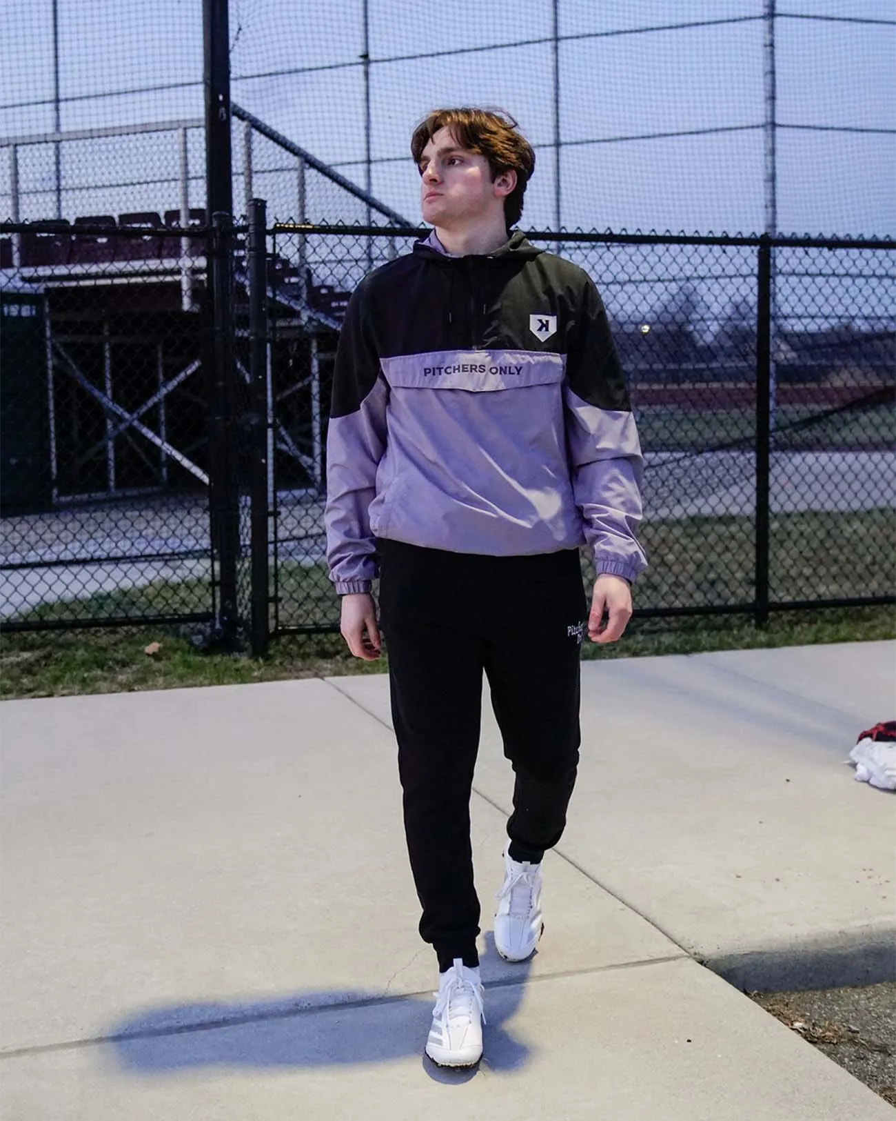 Black/Charcoal Gray Windbreaker