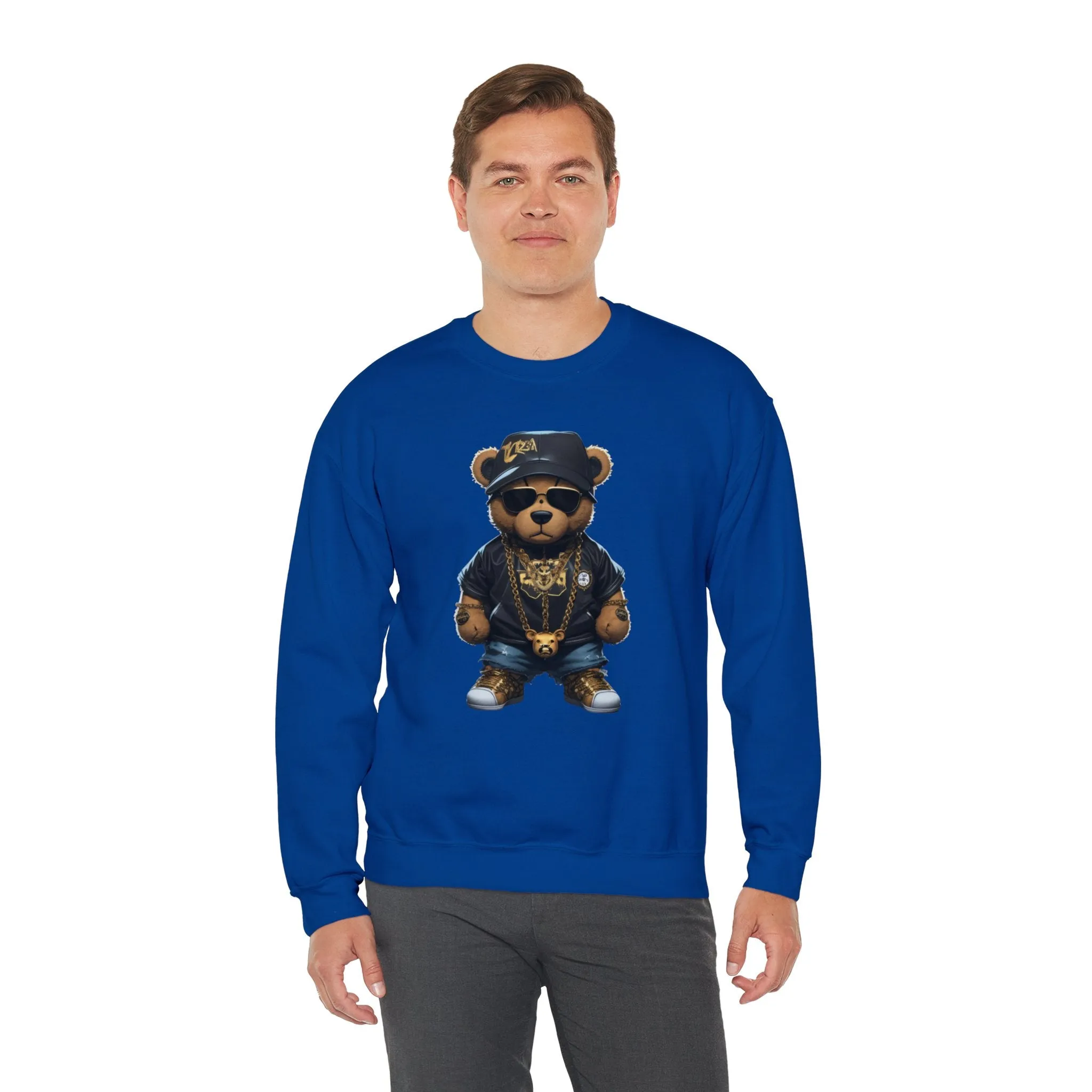 Blinged-Out Bear Graphic Sweatshirt