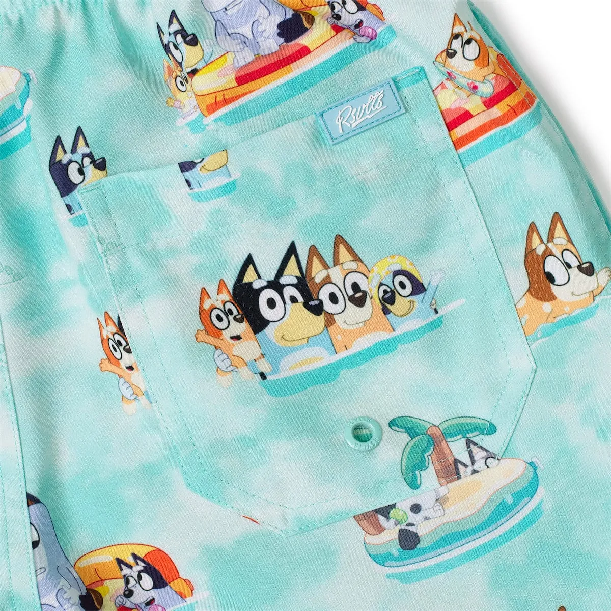 Bluey "Everybody in the Pool" – Youth Hybrid Shorts