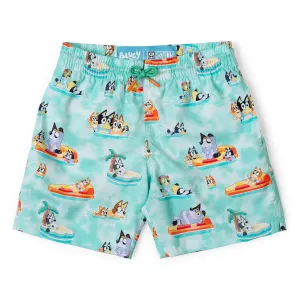 Bluey "Everybody in the Pool" – Youth Hybrid Shorts