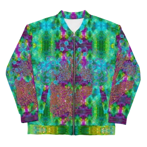 Bomber Jacket (Unisex)(WindSong Flower) RJSTH@Fabric#11 RJSTHW2022 RJS