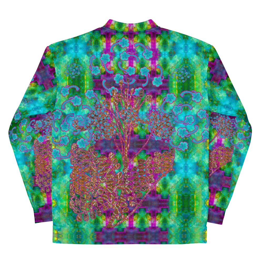 Bomber Jacket (Unisex)(WindSong Flower) RJSTH@Fabric#11 RJSTHW2022 RJS
