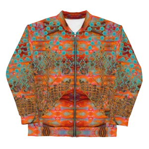 Bomber Jacket (Unisex)(WindSong Flower) RJSTH@Fabric#12 RJSTHW2022 RJS